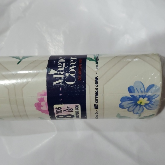 Magic cover self adhesive 8 yards Jumbo spring floral flower patter vinyl liner - Picture 11 of 11